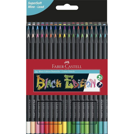 LAPIZ FABER-CASTELL BLACK EDITION CARTON 36C 116436