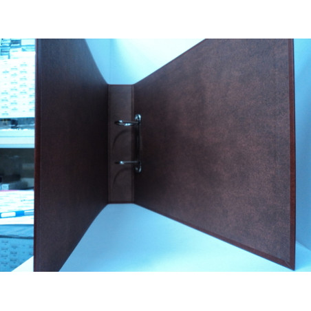 CARPETA 2A 40MM FL APAISADO CARTON FORRADA COLOR CUERO ESLA