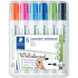 MARCD. PIZARRA caja 6UDS. COLORES 4/20/30/3/53/9  LUMOCOLOR 351 STAEDTLER