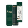 JUEGO FABER-CASTELL SERIE 9000 CAJA METAL 6 PIEZAS 119063