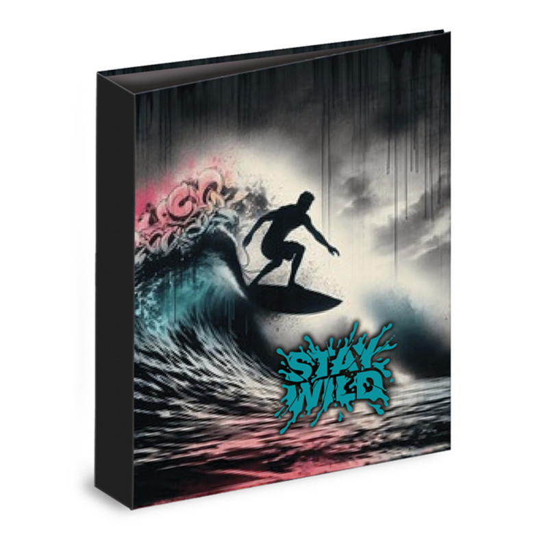 CARPETA CARTON FORRADO TAMAÑO A4 32 CM. 4 ANILLAS 35MM SENFORT RIDERS SURF 19501251