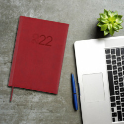 AGENDA ENCUADERNADA ANUAL MILANO Y10 SV 2022 BURDEOS+ FINOCAM22 625107422