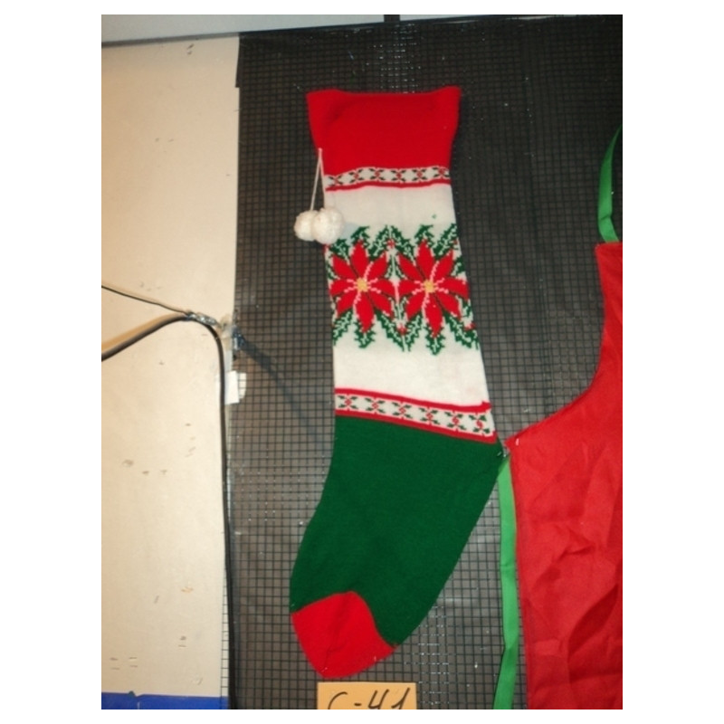 CALCETIN PUNTO NAVIDEÑO             90CM ^