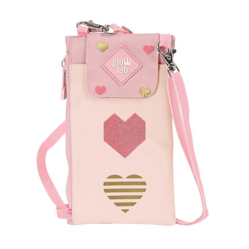 MONEDERO PORTAMOVIL GLOWLAB "HEARTS" SAFTA23 ENERO 812317695