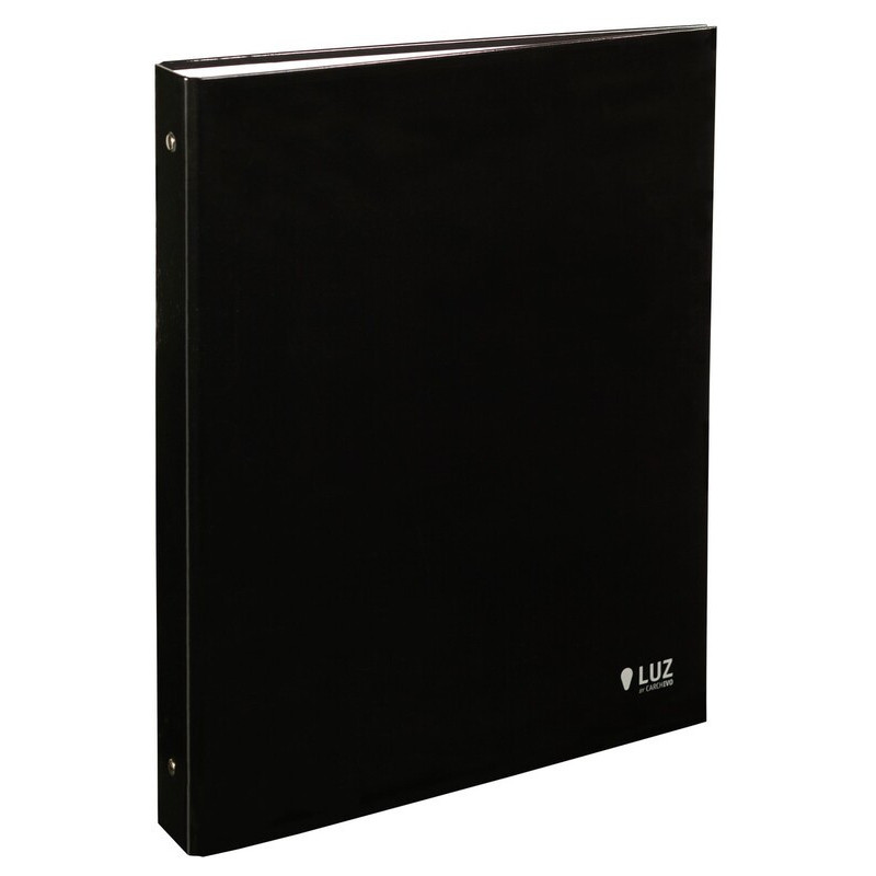 CARPETA 4A 25 A-5 CARTON FORRADO COLOR NEGRO CARCHIVO LUZ 12184406