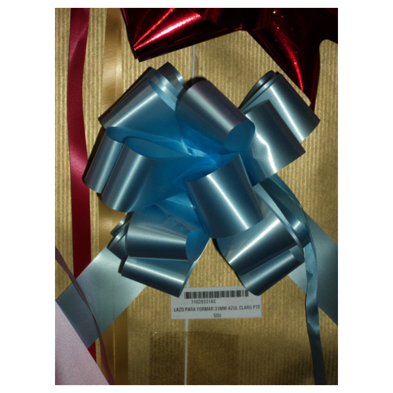 LAZO PARA FORMAR 31MM AZUL CLARO PTE 50U