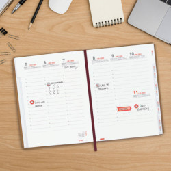 AGENDA ENCUADERNADA ESCOLAR FINOCAM22 16 MESES LABOR A5+ SVV 22-23 MARR.INTL+ 164X217 626200223