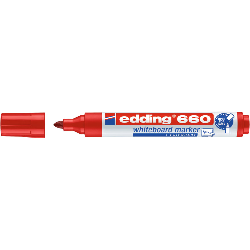 MARCD. PIZARRA EDDING 660 ROJO PTA.CONICA 1,5-3MM