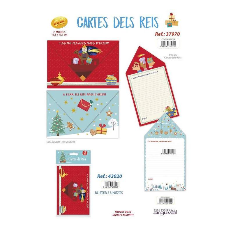 CHRISTMAS ARGU CARTAS REIS MAGS 37970