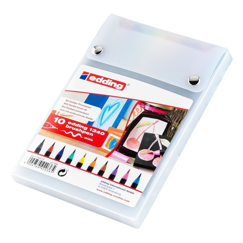 ROTULADOR EDDING 1340 PINCEL SURTIDO 10 COLORES BLISTER