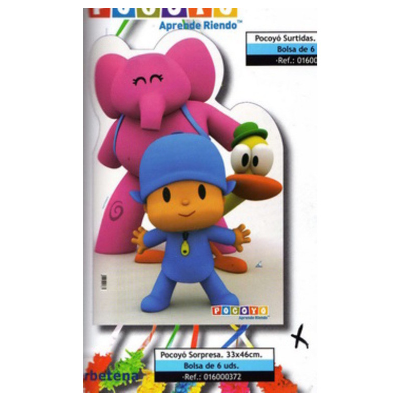 PIÑATA MEDIANA PERFIL POCOYO SORPERSA 016000372 VERBETENA ^