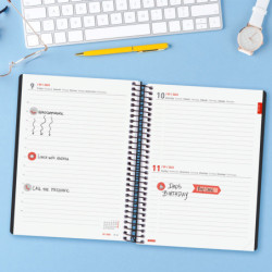 AGENDA ESPIRAL ESCOLAR FINOCAM22 16 MESES IKON E10 1DP 22-23 NEGRO INTL+ E10 - 155X212 626710123