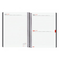 AGENDA ESPIRAL ESCOLAR FINOCAM22 16 MESES IKON E10 1DP 22-23 NEGRO INTL+ E10 - 155X212 626710123