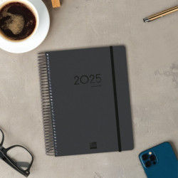 AGENDA ESCOLAR FINOCAM24 16M.IKON E10 15,5*21,2 1DP 24-25 NEGRO INTL+ 626710125