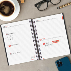 AGENDA ESCOLAR FINOCAM24 16M.IKON E10 15,5*21,2 1DP 24-25 NEGRO INTL+ 626710125