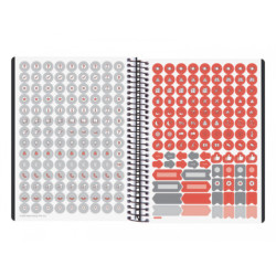 AGENDA ESCOLAR FINOCAM24 16M.IKON E10 15,5*21,2 1DP 24-25 NEGRO INTL+ 626710125