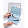 PANEL ADHESIVO DURAFRAME A4 MARCO PLATA DURABLE BLISTER 2U 4872 23