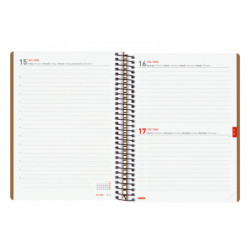 AGENDA ESCOLAR FINOCAM23  16 MESES IKON 1DP 23-24 MARRON INTL+ E10 - 155*212 626710224