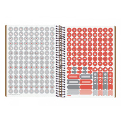 AGENDA ESCOLAR FINOCAM23  16 MESES IKON 1DP 23-24 MARRON INTL+ E10 - 155*212 626710224