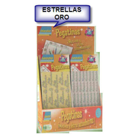 ETIQUETAS FELICIDADES RELIEVE IMEDIO ESTRELLAS ORO ^