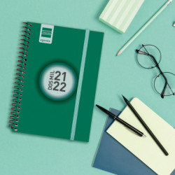 AGENDA ESCOLAR FINOCAM21 ESPIR COLOR E8 SV 21-22 VERDE+ 630522022