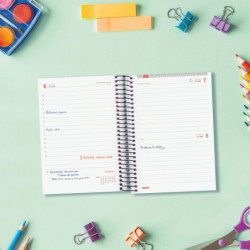 AGENDA ESCOLAR FINOCAM23  ESPIR COLOR 1DP 23-24 VERDE+ E8 - 120*171 630542024