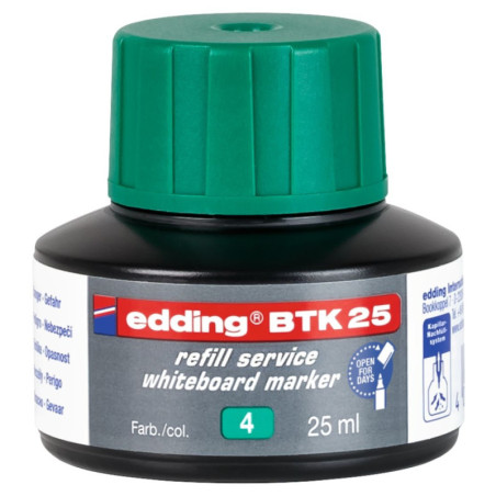 TINTA DE RECARGA PARA MARCADOR DE PIZARRA BLANCA COLOR VERDE EDDING