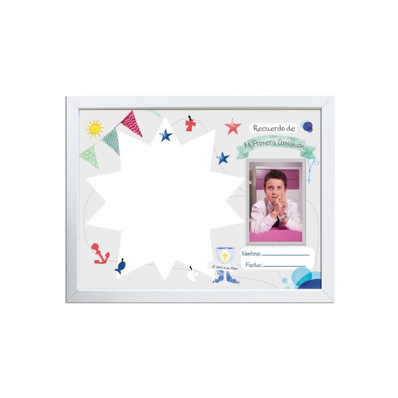 MARCO FOTOS RECUERDO COMUNION NIÑO ESTRELLA A-4 HUELLA DACTILAR 42734 ARGU