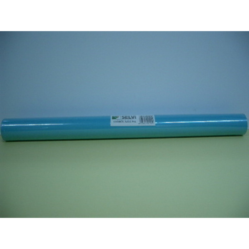 PAPEL CHAROL 50*65 AZUL CLARO ROLLO 25 HOJAS