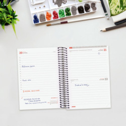 AGENDA ESCOLAR FINOCAM24 ESPIR E8 12*17,1 1DP 24-25 NEGRO+ 633366025