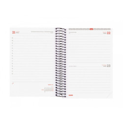AGENDA ESCOLAR FINOCAM24 ESPIR E8 12*17,1 1DP 24-25 NEGRO+ 633366025