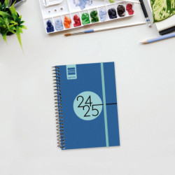 AGENDA ESCOLAR FINOCAM24 ESPIR E8 12*17,1 SVH 24-25 AZUL+ 633481525