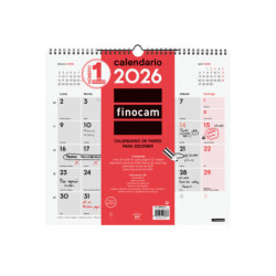 CALENDARIO PARED ESCRIBIR L 2026+ FINOCAM26 780070026 340 X 5 X 330 MM