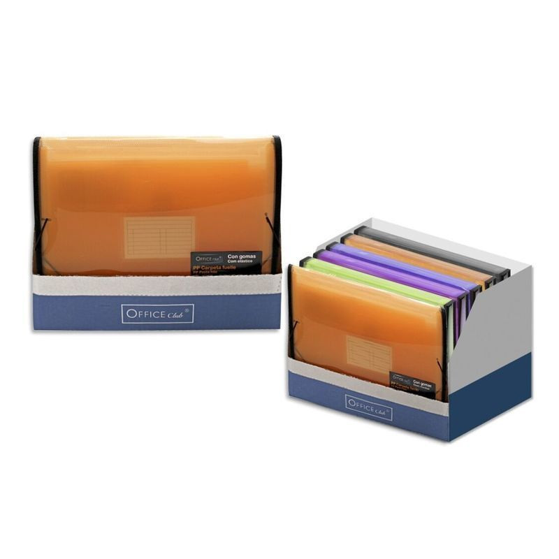 CARPETA FUELLE 12B OFFICE CLUB C/RIBETE 5 COL SURTIDOS POESSA 324810