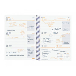 AGENDA ESPIRAL ESCOLAR FINOCAM22 SECUNDARIA CITY AZUL 1/4 SVH 22-23+ 4º - 155X212 634204423