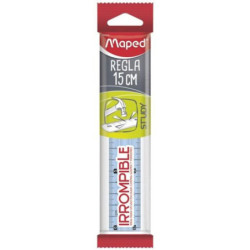 REGLA MAPED IRROMPIBLE 15CM TRANSLUCIDA 245320