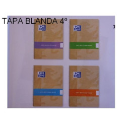 CUADERNO ENRI OXFORD RECICLADA TB 4º 80H CDLA 4MM 101960204 ^