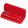 JUEGO BOLI LAPIZ FINIT POLIPIEL METAL C/ESTUCHE COLOR ROJO 3649-03 DISPLAST