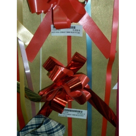 LAZO PARA FORMAR 19MM METALIZADO ROJO PTE 50U