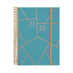 AGENDA ESCOLAR FINOCAM21 18M.ESPIRAL GEOMETRIC E102DP21-22+ 636220822
