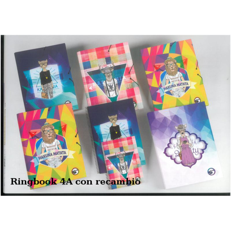 CUADERNO EUROPEAN A-4 4A RINGBOOK ESLA15 HIPSTER 9505 ^