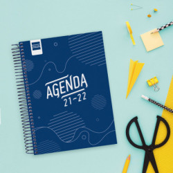 AGENDA ESCOLAR FINOCAM21 COOL 1/8 SV 21-22 AZUL+ 645000122