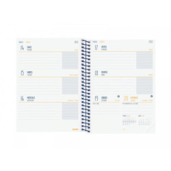 AGENDA ESCOLAR FINOCAM21 COOL 1/8 SV 21-22 AZUL+ 645000122
