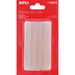 BARRAS SILICONA CALIENTE APLI BARRAS GRUESO 11MM*100MM BLISTER 10U 13943