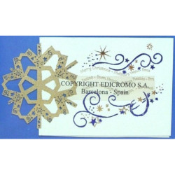 CHRISTMAS EDICROMO TROQUELADO LASER C/ORO 81010 ^