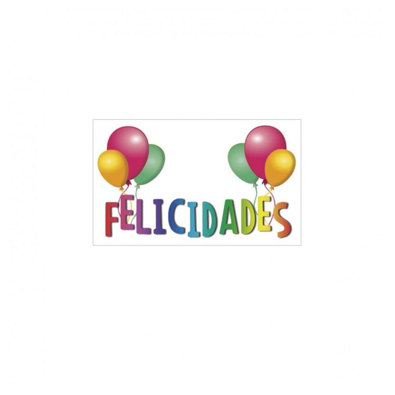 ETIQUETAS FELICIDADES ARGU IMPRESAS GLOBOS 37098
