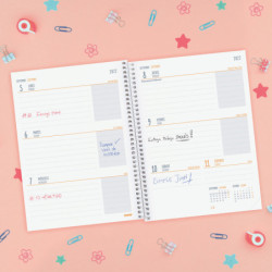 AGENDA ESPIRAL ESCOLAR FINOCAM22 COOL 1/4 SVH 22-23 TURQUESA+ 4º - 155X212 645040523