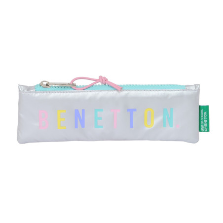 PORTATODO ESTRECHO BENETTON "SILVER" 812353025 SAFTA24