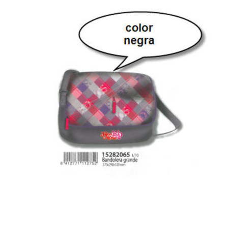 MOCHILA ENRI 11 RED NOSE BANDOLERA NEGRA 44CM 15282165 ^