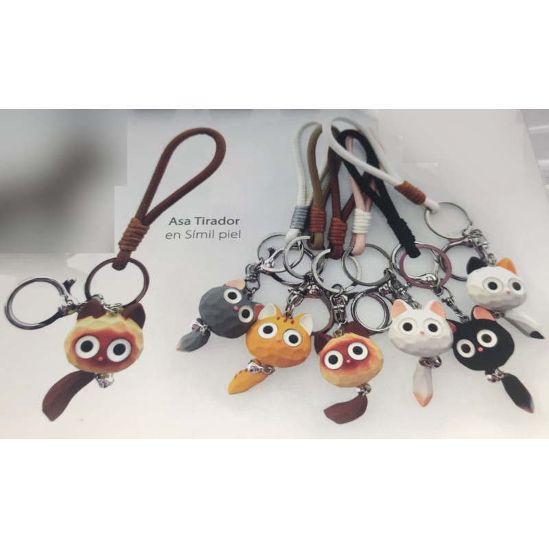 LLAVERO KENJI LAND MIMA DELUXE COLOR CATS 6 MODELOS SURTIDOS 514643 OFFICE BOX UNIDAD